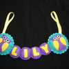 Owl Personalised name Banner