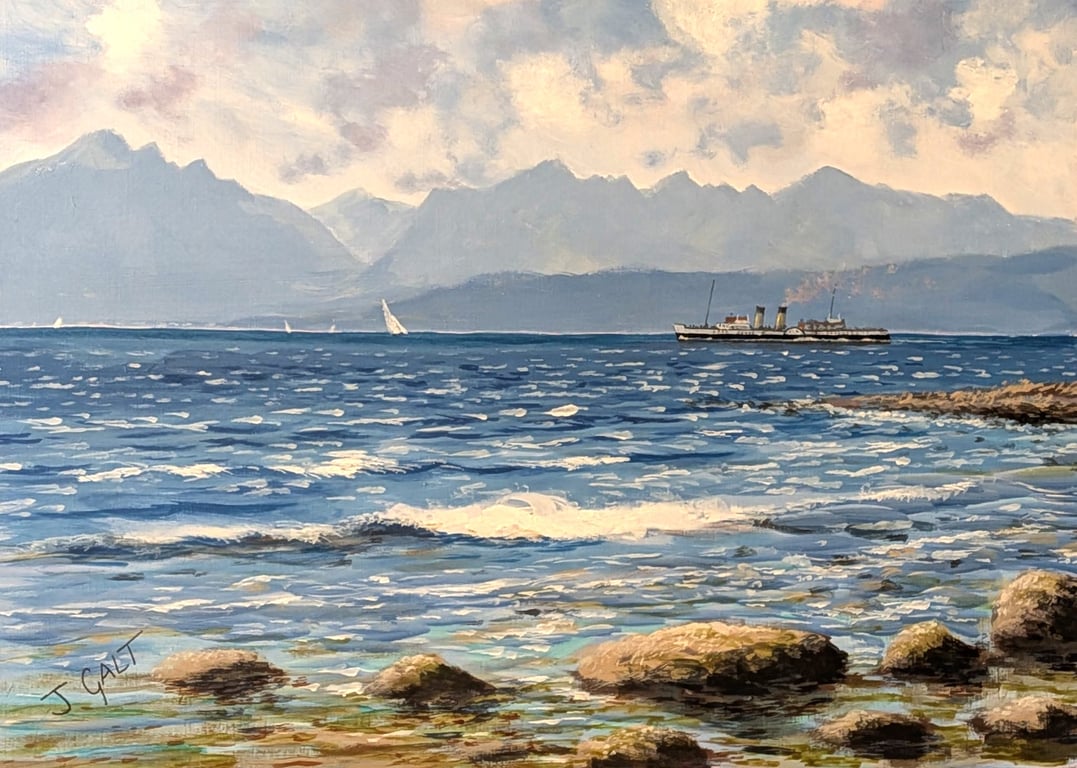 Arran from Scalpsie Bay Art Print 