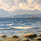 Arran from Scalpsie Bay Art Print 