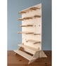 Rectangular Table Top Pegboard with Integrated Tiered Shelves, Shelving and Pegs - Image 2