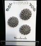 Buttons Handmade Embroidered Yorkshire Style  - Image 2