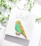 Hand-painted Bird Brooch