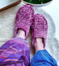 Raspberry Slipper Socks  - Image 2