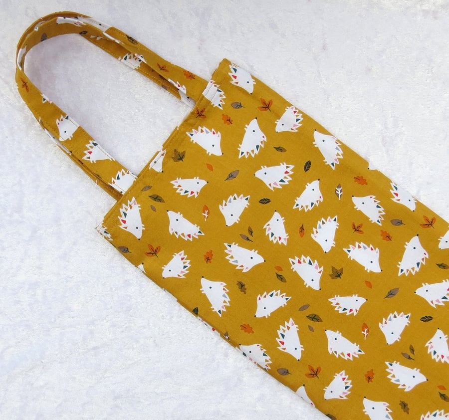 Bread bag, baguette bag, 20 inches, hedgehogs