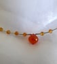 Unique Carnelian and Sterling Silver Necklace - Image 1