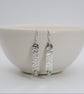 Sterling Silver Long Drop Topaz Earrings - Image 5