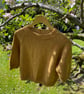 Hand Knit Jumper - short sleeve - Mustard 