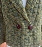 Hand knitted basket weave stitch cardigan jacket - Image 3