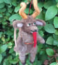 Cosy Christmas Krampus Handmade Needle Felted Handing Decoration  - Image 5