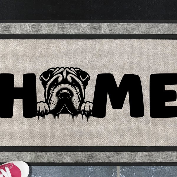 Shar Pei Home Door Mat - All Weather Doormat - 45x70cm 