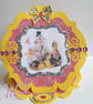 Easter Piglet Fancy Shaped Easel Card - Image 1