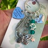 HUSBAND Butterfly Memorial Keyring A Piece Of My Heart Is In Heaven 