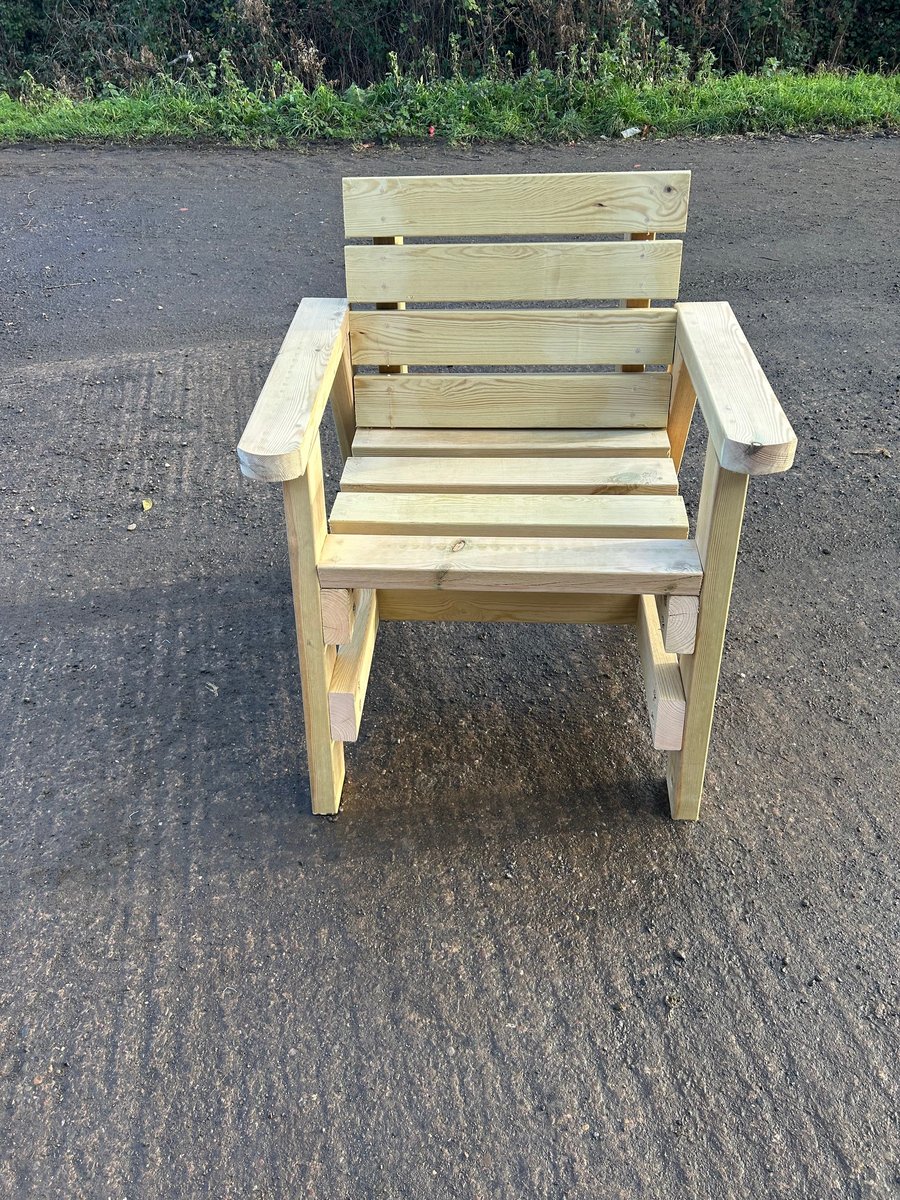 Garden timber seat