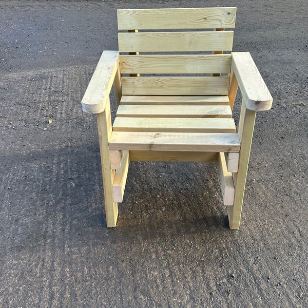 Garden timber seat