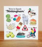 How to Speak Nottingham greetings card – Blank inside, FSC certified, 148x148mm