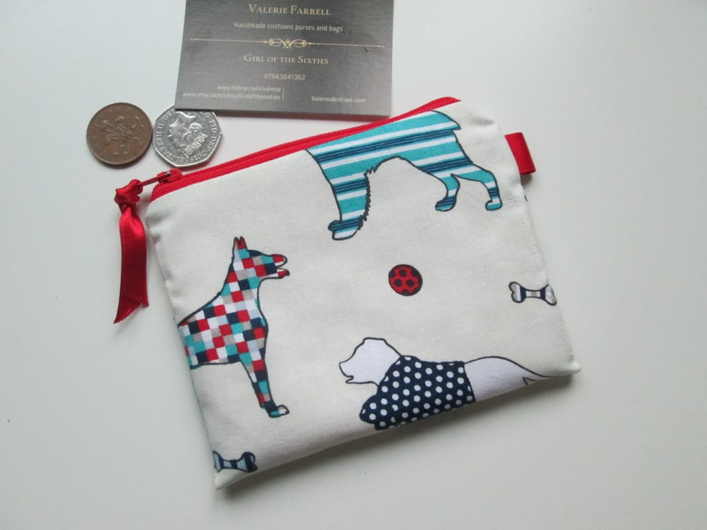 SALE Dogs  Coin Purse