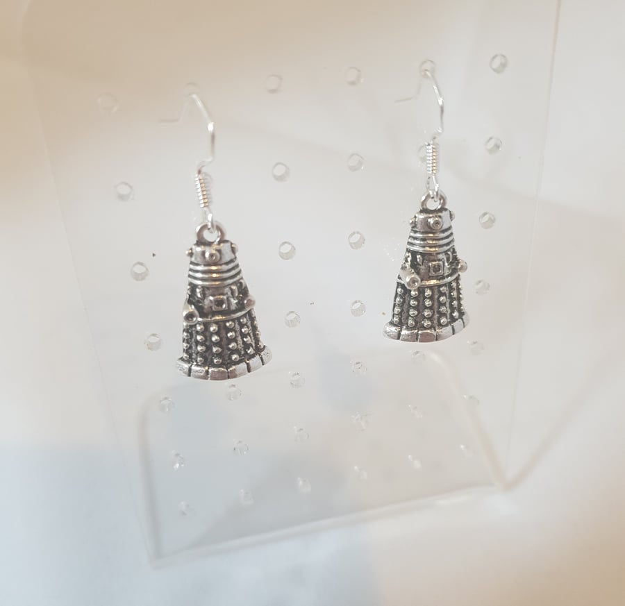 Doctor Who inspired Dalek earrings. 
