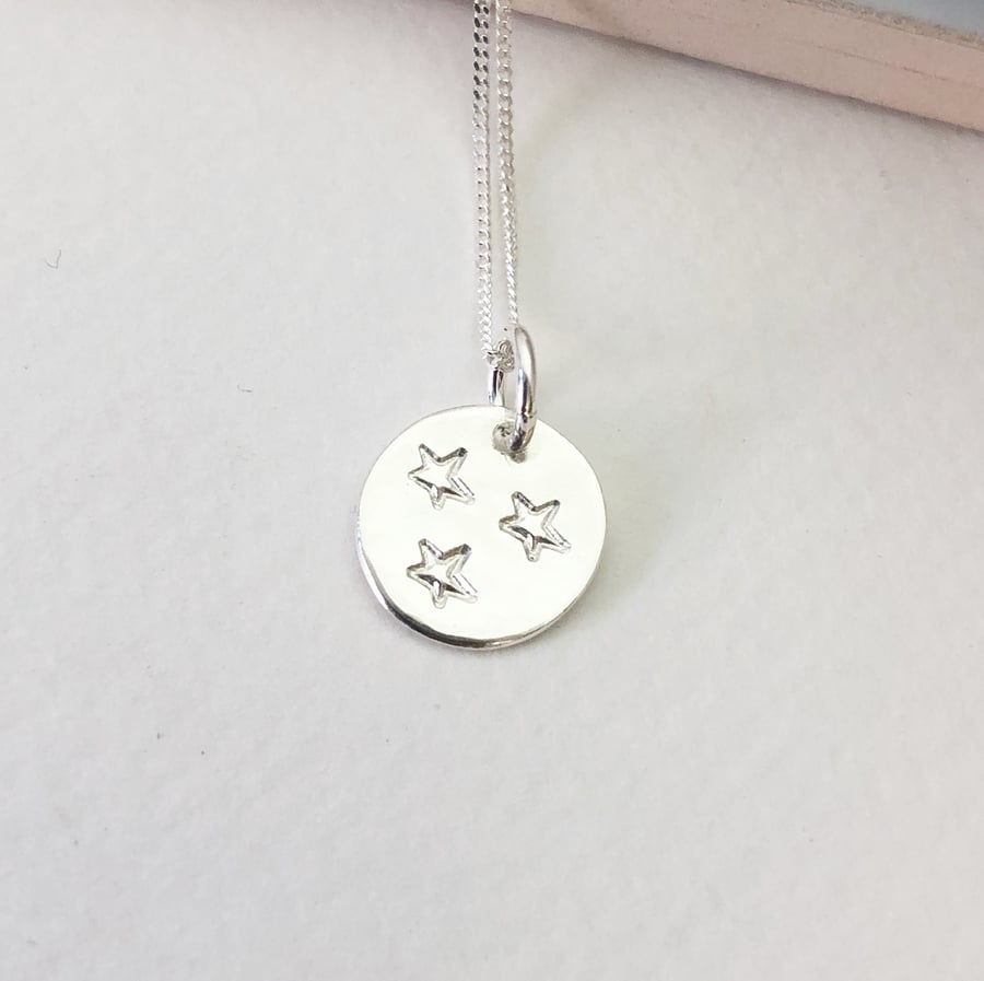 Star Necklace Sterling Silver