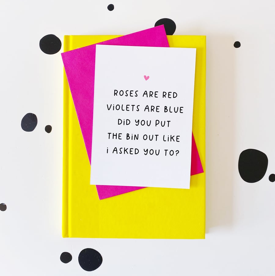 Bin Day Love Card