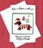 Christmas card, sausage dog in Santa hat and xmas jumper. To or from the dog.  - Image 3