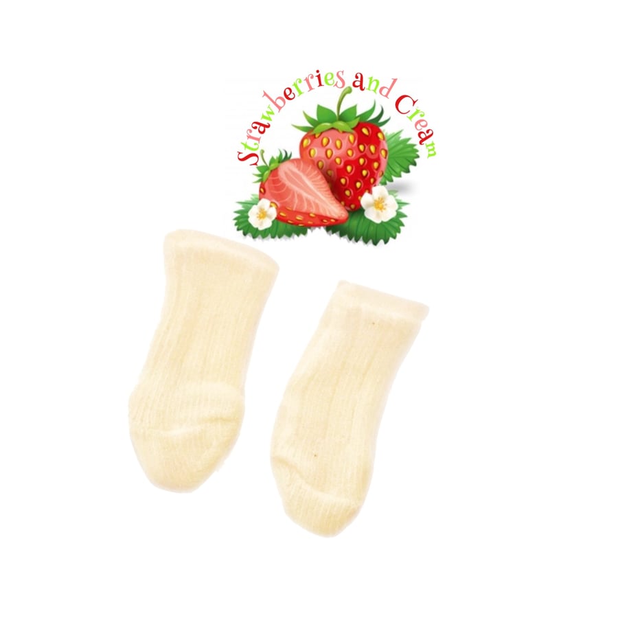Cream Ankle Socks 