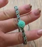 Braided Seed Bead Flower Bracelet,Cute Summer Accessory (STK-0001)  - Image 2
