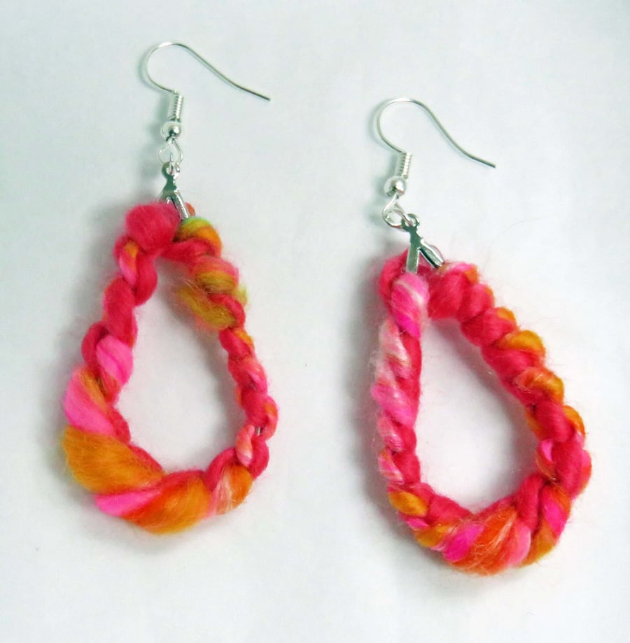 Pink Boho Earrings
