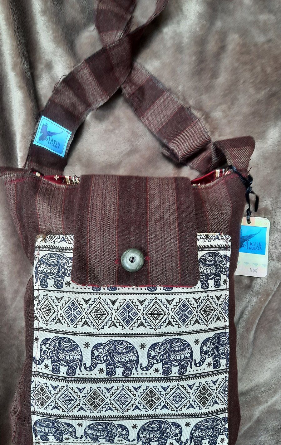 Elephant Design Handmade Shoulder Bag