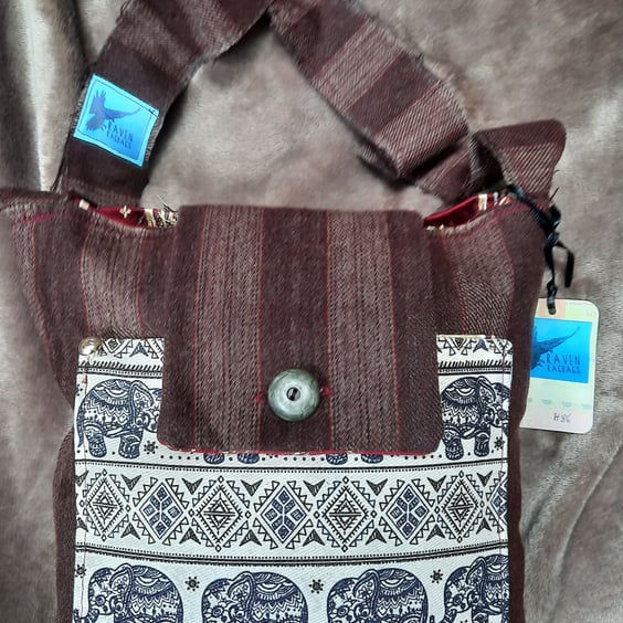 Elephant Design Handmade Shoulder Bag