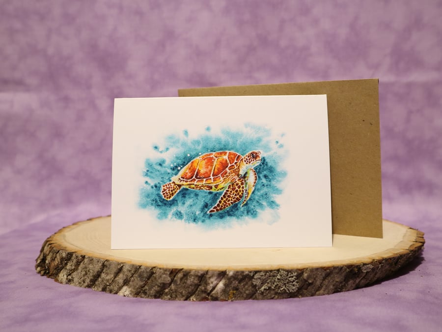 Turtle A6 any occasion greeting card
