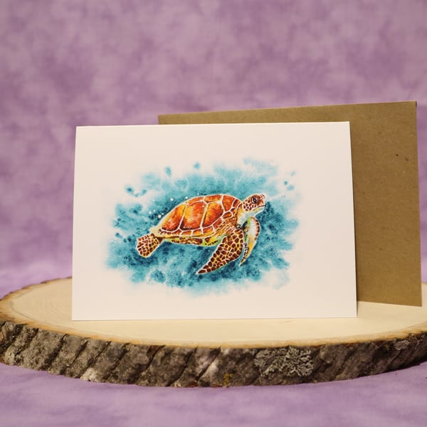 Turtle A6 any occasion greeting card