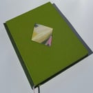 A Diamond of a Book: Vibrant Green and a Pretty Inlay
