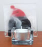 Handmade Fused Glass 'Christmas Penguin' T Light Holder - Image 7