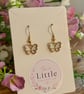 Butterfly Dangle Earrings, White Butterfly Charms, Handmade Jewellery  - Image 5