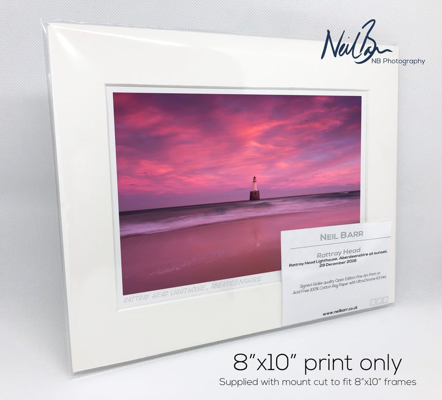 Rattray Head Lighthouse Aberdeenshire Scotland - A5 (10" x 8") Unframed Print