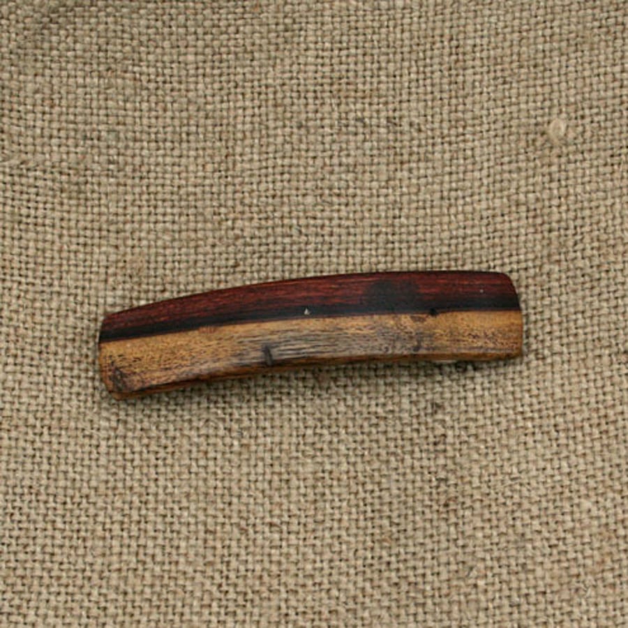 Hair clip made from exotic wood