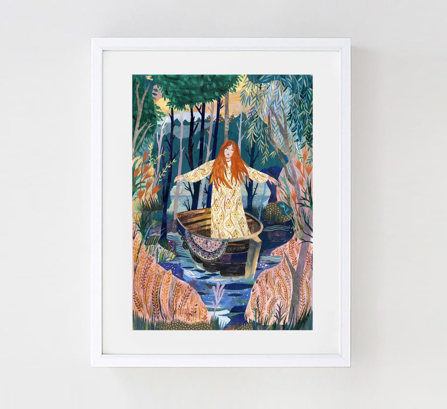 The Lady of Shalott A3 Print (11.69 in x 16.54 in)