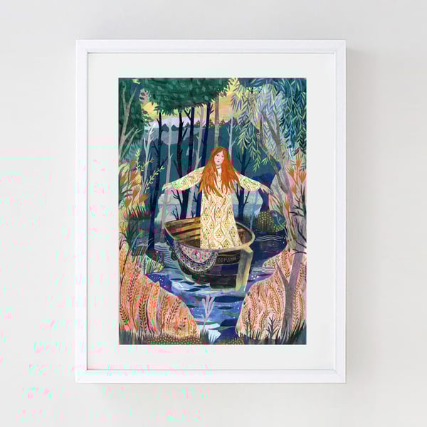 The Lady of Shalott A3 Print (11.69 in x 16.54 in)