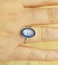 Blue Kyanite ring. Women's Adjustable ring - Image 2