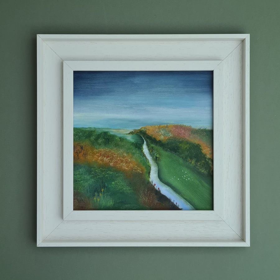 Symonds Yat, oil painting on board