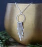 Silver Tassel Fringe Drop Necklace  - Image 2