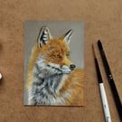 ACEO Original artwork of a Fox.
