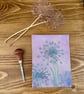 Set of 3 Handmade Allium Linocut Cards - Gem Embellished Botanical Original Art  - Image 5