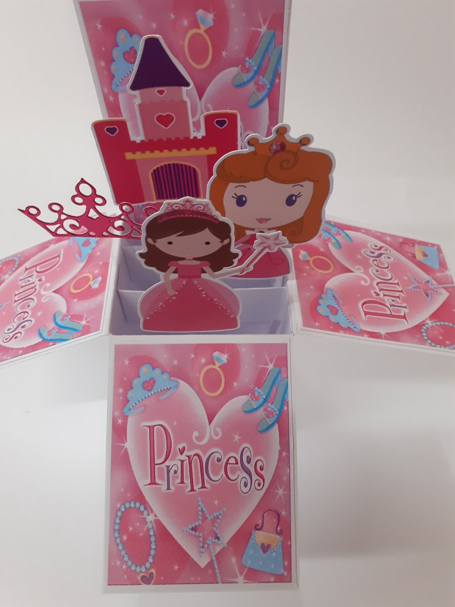 Girls Princess Birthday Card