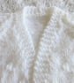 16" White Baby Boys Knots Patterned Cardigan - Image 5