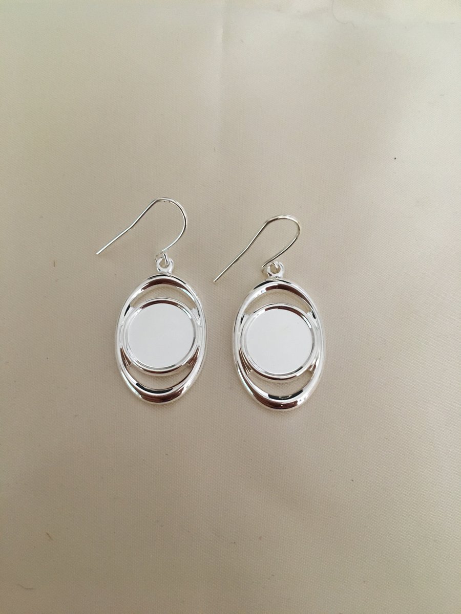 Eardrop Oval Earring Setting - E22
