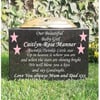 Personalised Baby Memorial Grave Marker Plaque Headstone Cemetery Rosebowl Vase