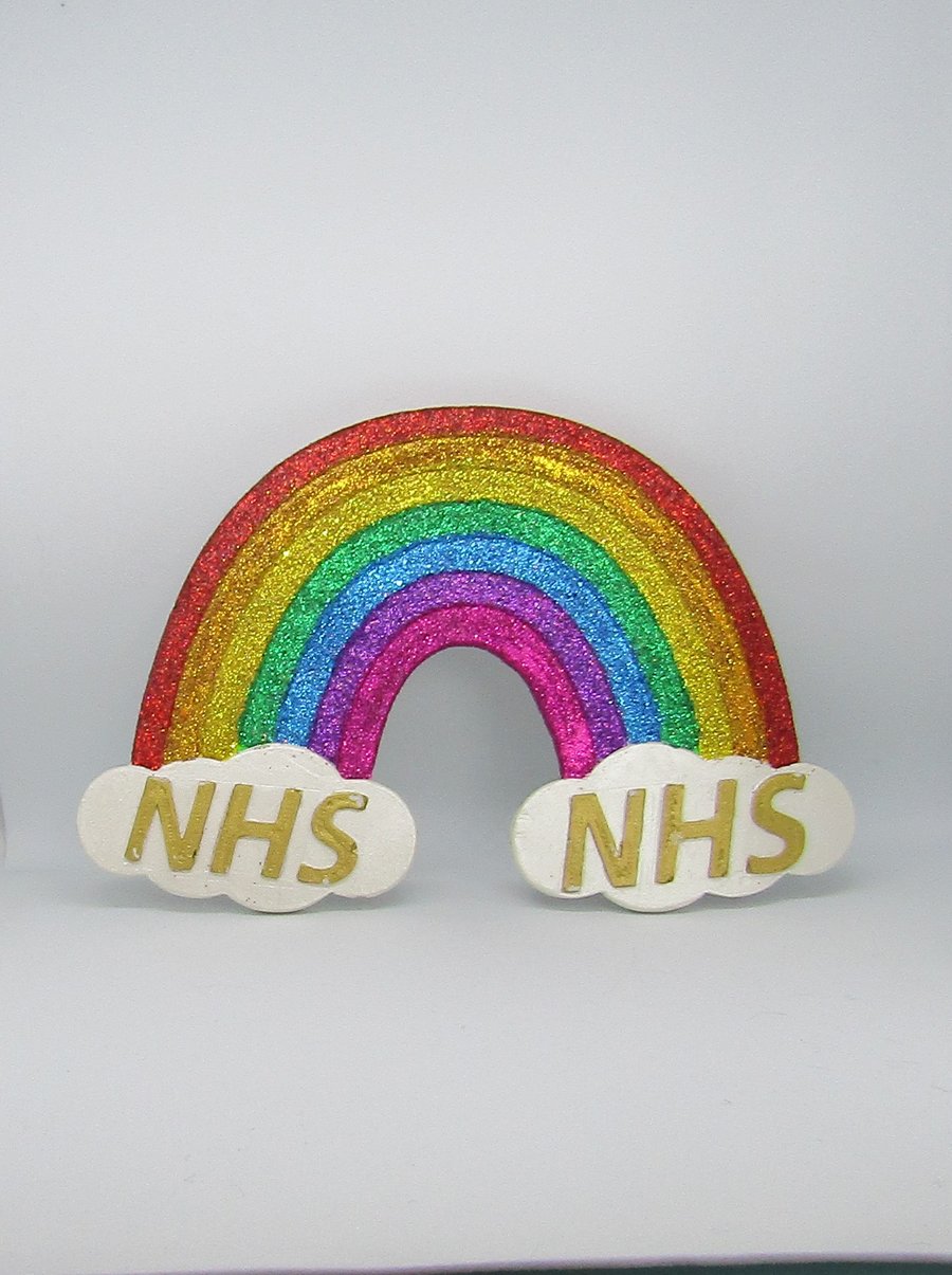 AB32 Large NHS Rainbow Fridge Magnet