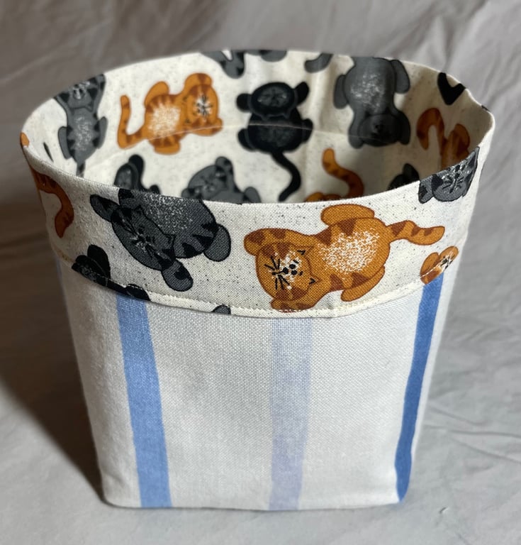 Small fabric storage tub