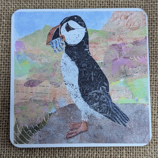 Coaster Puffin a-munchin' 